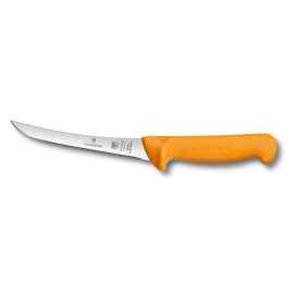 Нож обвалочный VICTORINOX Swibo с изогнутым узким полугибким лезвием 16 см, жёлтый