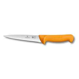 Нож жиловочный VICTORINOX Swibo с лезвием 18 см, жёлтый