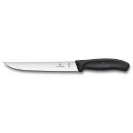 Нож разделочный VICTORINOX SwissClassic с узким прямым лезвием 18 см, чёрный