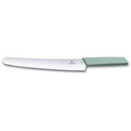 Нож для хлеба и выпечки VICTORINOX Swiss Modern, 26 см, сталь/синтетический материал, аквамариновый