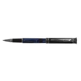 Ручка-роллер Pierre Cardin GAMME Special. Цвет  - черный с синим узором. Упаковка E.
