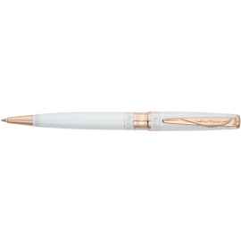 Ручка шариковая Pierre Cardin SECRET Business, цвет - белый с орнаментом. Упаковка B