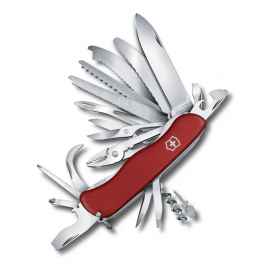 Нож перочинный VICTORINOX WorkChamp XL, 111 мм, 31 функция, с фиксатором лезвия, красный