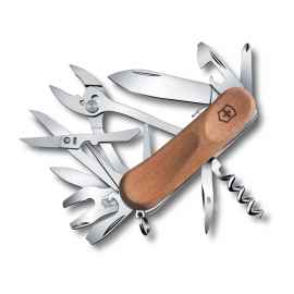 Нож перочинный VICTORINOX EvoWood S557, 85 мм, 19 функций, с фиксатором, рукоять из орехового дерева