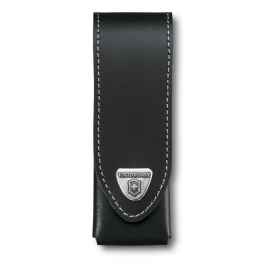 Чехол на ремень VICTORINOX для ножей 111 мм толщиной до 6 уровней, кожаный, чёрный