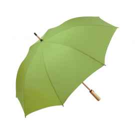 Бамбуковый зонт-трость Okobrella, 100109, Цвет: серый,лайм