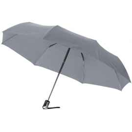 Зонт складной Alex, 10901609р, Цвет: серый