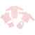 Нагрудник детский Baby Prime, розовый с молочно-белым, Цвет: розовый, Размер: 20, изображение 2