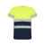 Футболка со светоотражающими полосами Delta, мужская, S, 9310HV55221S, Цвет: navy,неоновый желтый, Размер: S