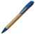 Ручка шариковая N17, бежевый/синий, бамбук, пшенич. волокно, переработан. пластик, цвет чернил синий, Цвет: синий