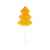 Леденец на палочке Елочка нарядная, 145152, Цвет: желтый