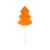 Леденец на палочке Елочка нарядная, 145151, Цвет: оранжевый