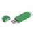 USB 2.0- флешка промо на 4 Гб прямоугольной классической формы, 4Gb, 6014.4.03, Цвет: зеленый, Размер: 4Gb