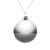 Елочный шар Finery Gloss, 8 см, глянцевый серебристый, Цвет: серебристый