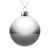 Елочный шар Finery Gloss, 10 см, глянцевый серебристый, Цвет: серебристый