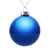 Елочный шар Finery Gloss, 10 см, глянцевый синий, Цвет: синий