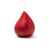 Антистресс DONA в форме капли, AS1232S160, Цвет: красный