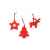 Набор рождественских украшений из фетра CAROL, XM1310S160