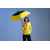 Квадратный зонт-трость Octagon, черный с желтым, Цвет: желтый, Размер: длина 85 см, изображение 5