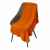 Плед Cella вязаный, оранжевый (без подарочной коробки), Цвет: оранжевый, Размер: 300x300x80