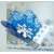 Корпоративная новогодняя открытка конструктивная варежка со снежинкой, на заказ от 100 шт.