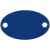 Шильдик металлический Alfa Oval, синий, Цвет: синий