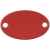 Шильдик металлический Alfa Oval, красный, Цвет: красный