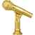 2344-100 Фигура Микрофон, золото, Цвет: Золото, изображение 2