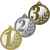 1787-000 Акриловая медаль 1, 2, 3 место, бронза, Цвет: Бронза