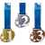 3657-001 Комплект медалей Фонтанка 55мм (3 медали), изображение 2
