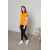 Рубашка поло  женская STAN с контрастными деталями хлопок/полиэстер 185, 04CW, Жёлтый/Чёрный (12/20) (42/XS), Цвет: Жёлтый, Размер: 42/XS, изображение 6