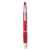 Ручка шариковая с резиновым обх, прозрачно-красный, Цвет: прозрачно-красный, Размер: 1.1x14.5 см