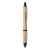 Ручка шариковая из бамбука и пл, черный, Цвет: черный, Размер: 1.3x14 см