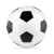 Мяч футбольный маленький 15cm, черно-белый