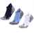 Набор из 3 пар спортивных женских носков Monterno Sport, синий, голубой и белый, Цвет: белый, голубой, синий, Размер: 36-41