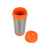 Термокружка Певенси, 821218, Цвет: серебристый,оранжевый, Объем: 450, изображение 2