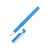 Ручка-подставка пластиковая шариковая трехгранная Nook, 13182.10, Цвет: голубой, изображение 5