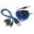 700902 Набор In motion с наушниками и зарядным кабелем 3 в 1, Цвет: синий,синий, изображение 4