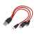 700901 Набор In motion с наушниками и зарядным кабелем 3 в 1, Цвет: красный,красный, изображение 3