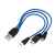 700902 Набор In motion с наушниками и зарядным кабелем 3 в 1, Цвет: синий,синий, изображение 3