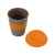 Стакан из бамбукового волокна Café, 873418, Цвет: серый,оранжевый,оранжевый, Объем: 350, изображение 2