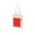 Складная хлопковая сумка для шопинга Gross с карманом, 180 г/м2, 955101, Цвет: красный,натуральный, изображение 3