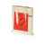 Складная хлопковая сумка для шопинга Gross с карманом, 180 г/м2, 955101, Цвет: красный,натуральный, изображение 2