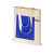 Складная хлопковая сумка для шопинга Gross с карманом, 180 г/м2, 955102, Цвет: синий,натуральный, изображение 2