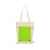 Складная хлопковая сумка для шопинга Gross с карманом, 180 г/м2, 955103, Цвет: зеленое яблоко,натуральный, изображение 10