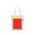 Складная хлопковая сумка для шопинга Gross с карманом, 180 г/м2, 955101, Цвет: красный,натуральный, изображение 10