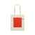 Складная хлопковая сумка для шопинга Gross с карманом, 180 г/м2, 955101, Цвет: красный,натуральный, изображение 11