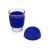 Стеклянный стакан с силиконовой крышкой и манжетой Monday, 885202, Цвет: синий,прозрачный, Объем: 350, изображение 2