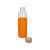 Стеклянная бутылка для воды в силиконовом чехле Refine, 887318, Цвет: прозрачный,оранжевый, Объем: 550, изображение 2