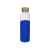 Стеклянная бутылка для воды в силиконовом чехле Refine, 887315, Цвет: прозрачный,темно-синий, Объем: 550